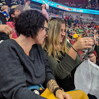 Ricki catches a parachute