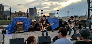 Watching the queers on the riverfront of Des Moines. Pretty rad.