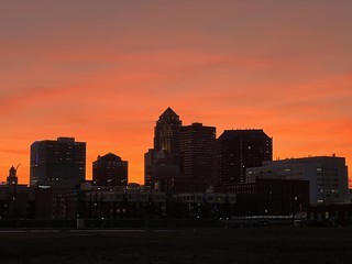 Sunset - Firey sky over Des Moines