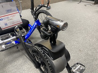 Ball mount and light on the e-assist motor