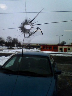 My Subway got shot up