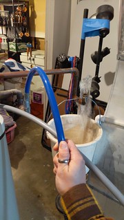 How do you get the water out of your water softener resin tank? Compressed air.