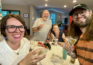 Karis parents are still outta power, so we invited them to come stay... And have an ice cold martini