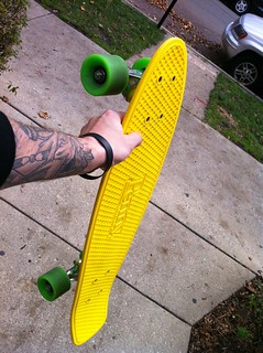 Skateboarding - First order of business.