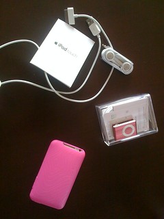 Tech - Kari just loves her iPods... Staying in their packaging