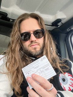 Covid-19 - You’re supposed to take a photo of this, right? First covid vaccine shot down.