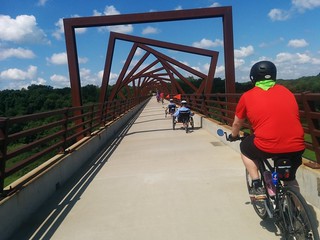 Biking - Trestle bridge