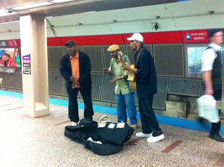CTA - These old dudes busted into an amazing acapella version of Stand By Me. It was the first time I'v...