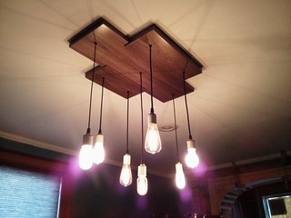 A rad light fixture that Jon built.