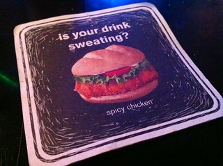 Is your drink sweating? spicy chicken