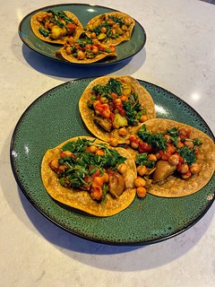 Covid-19 - Made some Indian tostada dudes. They are so tasty.