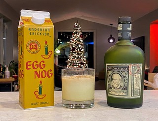 Drinks - Nog + Dominico rum is very good