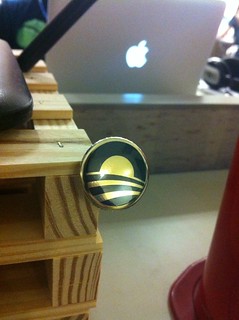24K Gold Obama Rising Sun Button