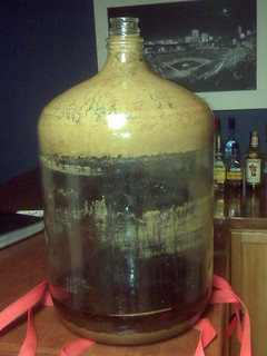 Homebrew - The sides of my carboy had a lot more sediment on them this time.  Weird