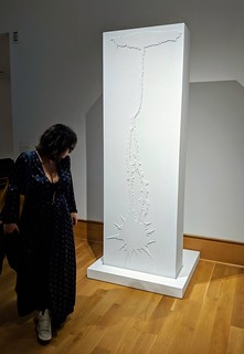 Art - Some rad art next to a rad girl