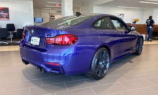 Purple M4 at the dealership