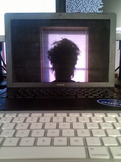 Tech - The reflection when I walked to my desk this morning...