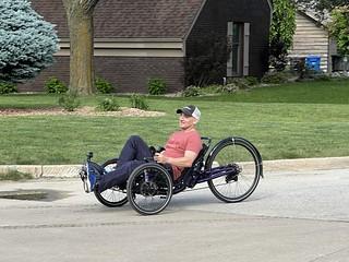 Biking - Taking Kari’s new trike for a spin