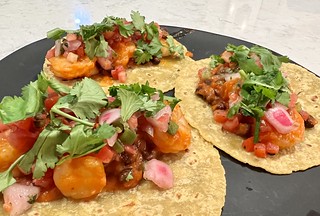 Made some shrimp tacos