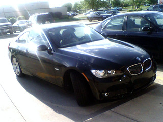 Black 335i at the Cab