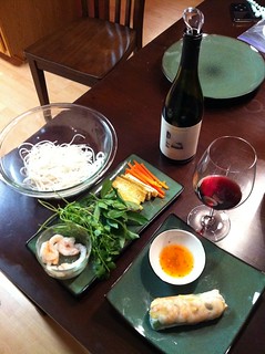 Cooking - Cooking with wifey. Starting with spring rolls.