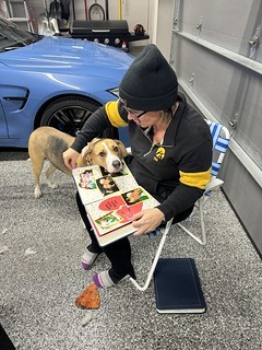 Durby and Kari came to hang while I worked on the camper