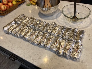 Made some breakfast burritos