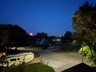 Fireworks from the rooftop