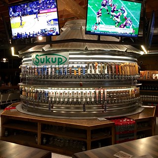 Beer - 120 Iowa beers on tap... on a silo.