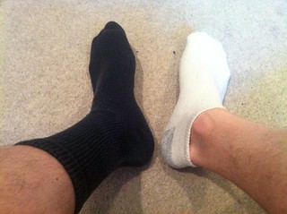 Today is going to be a long day. Also, these are the only clean socks I have left.