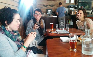 Bangers & Lace - Girls drinking beer.