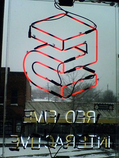 Backside of our Neon Sign