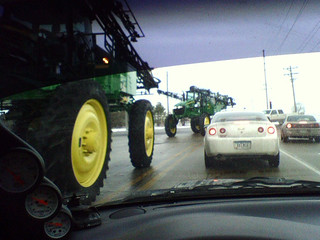 Some big ol tractors I passed this morning