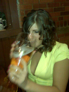 Jenni drinkin the boot