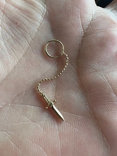 Jewelry - Added some diamond cut balls to the danglin dagger