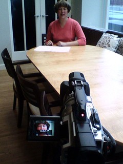 Shooting some video at Meredith