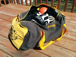 Broomball - Season's over. Time to pack up.