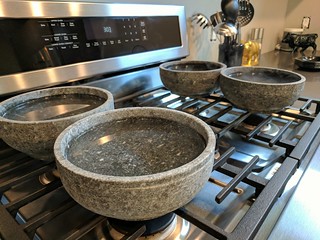 Seasoning these dolsot bowls