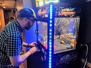 This dude is addicted to, and weirdly good at claw machines