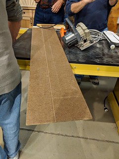 Hardboard circular saw guide