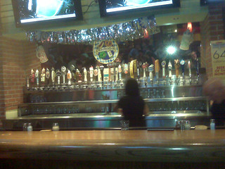 For some reason there were no barstools between our table and the bar.