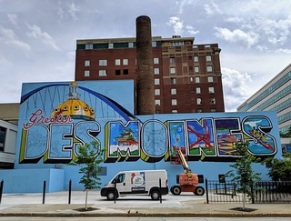Art - Working on that Des Moines mural