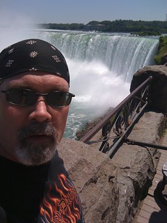 Kari's dad... who is riding the Harley from here to meet us in  Chicago tomorrow.