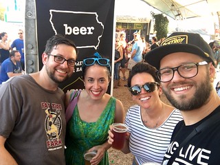 Iowa state fair craft beer tent with Jon and Liz!
