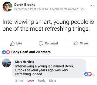 Marv Hardisty - A comment from Marv