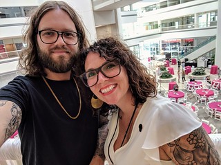 This girl drags me to events.