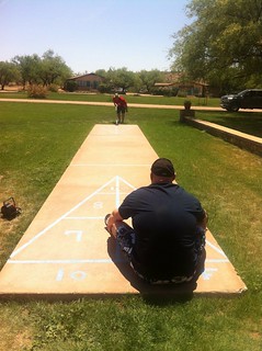Shuffleboard - This is a serious gamble