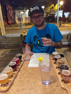 Tryin the Lion Bridge beers with Kari