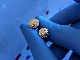 Just got these custom made gold earrings from my buddy Leo at Mint Piercing.