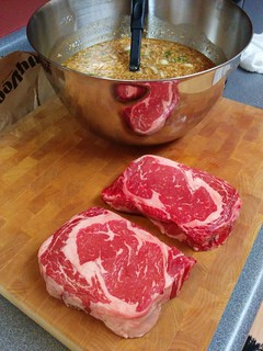 Prepping for tomorrow's bibimbap feast. Step 1: bulgogi.